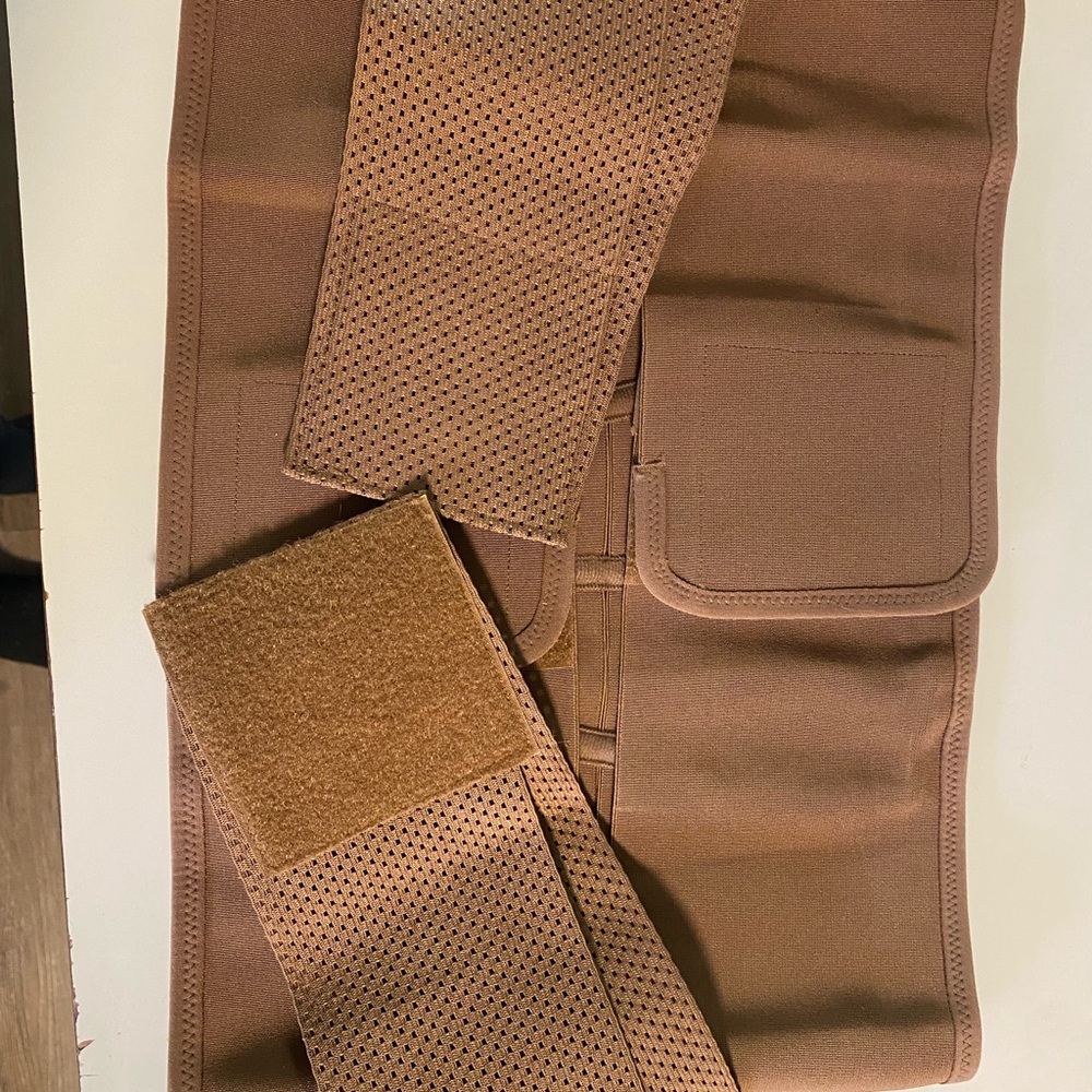 Large- Brown Waist Trainer Corset Belt Back Brace